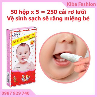 Hộp rơ lưỡi cho bé sơ sinh, đồ cho bé, dụng cụ vệ sinh răng miệng cho bé, đồ cho bé sơ sinh
