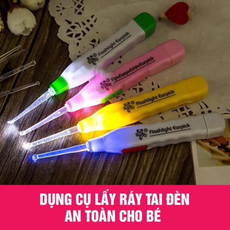 Dụng Cụ Lấy Ráy Tai Có Đèn Kèm Kẹp Gắp An Toàn Cho Bé [Thanh Mai Shop]