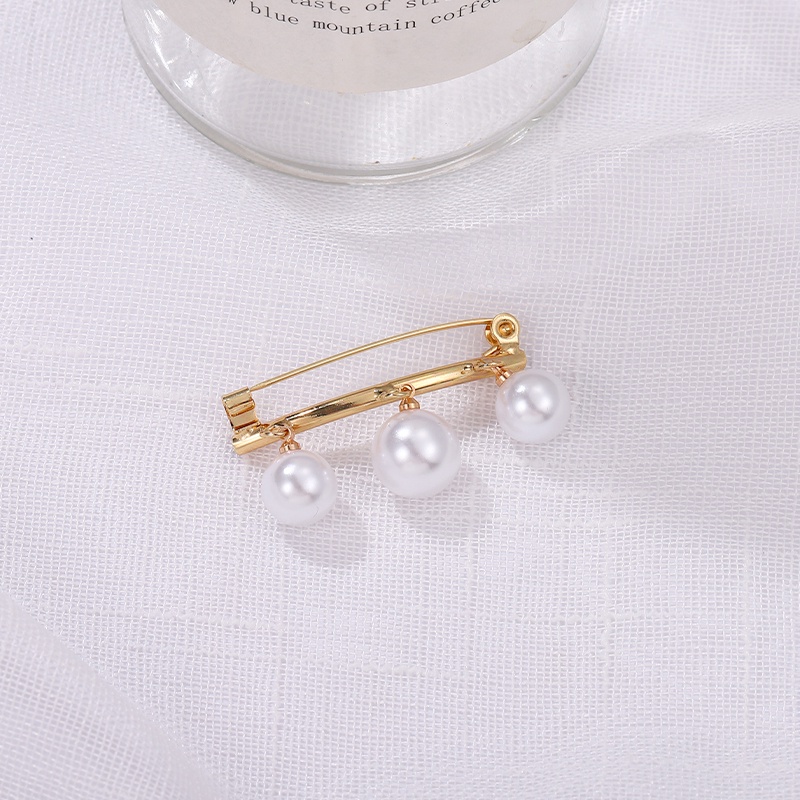 Ghim Cài Áo Hình Nơ Đính Ngọc Trai Thời Trang