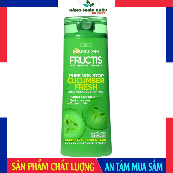 Dầu gội làm sạch tóc lâu dài Garnier Fructis Fresh 300ml