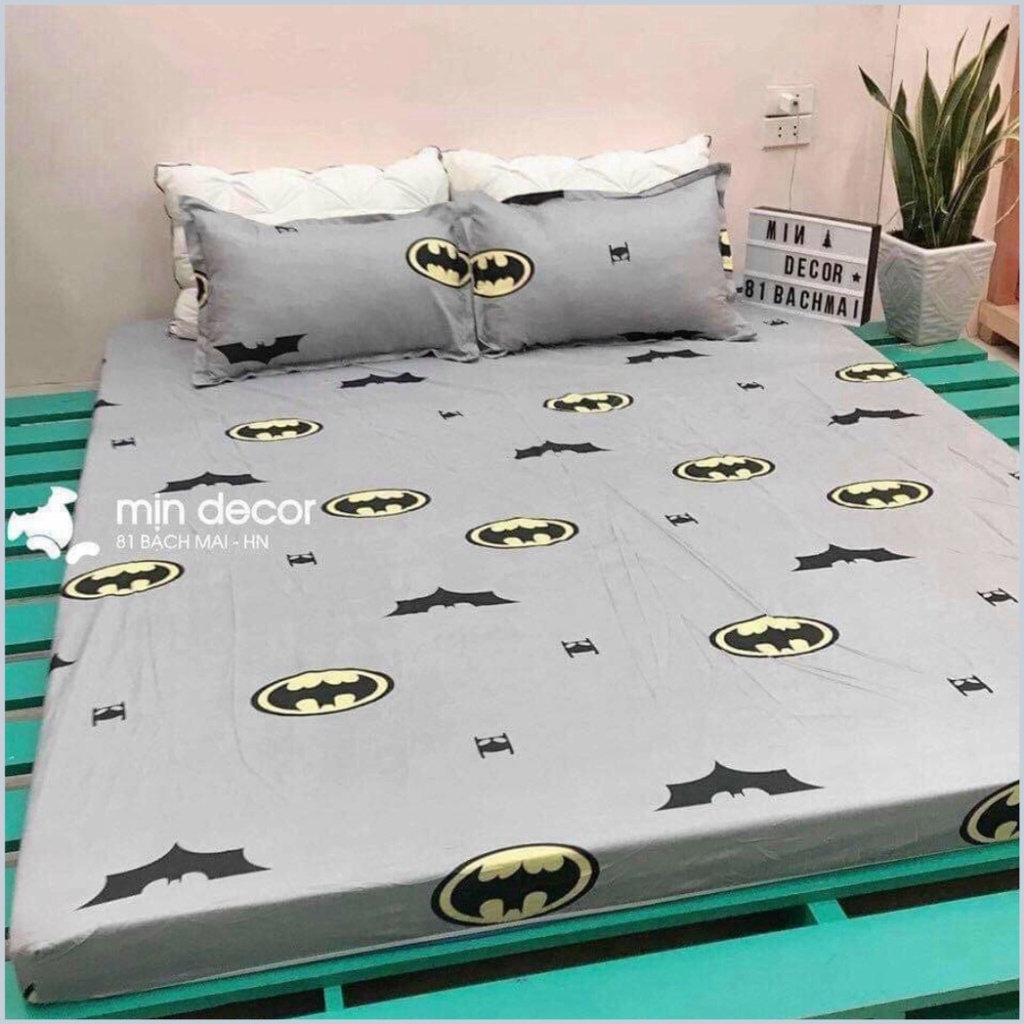 Ga Trải Giường , drap trải giường Poly Cotton M6/M8 3 món Ga + 2 vỏ Gối - Bộ ga chun kèm 2 vỏ gối poly cotton - Dứa Offi | BigBuy360 - bigbuy360.vn