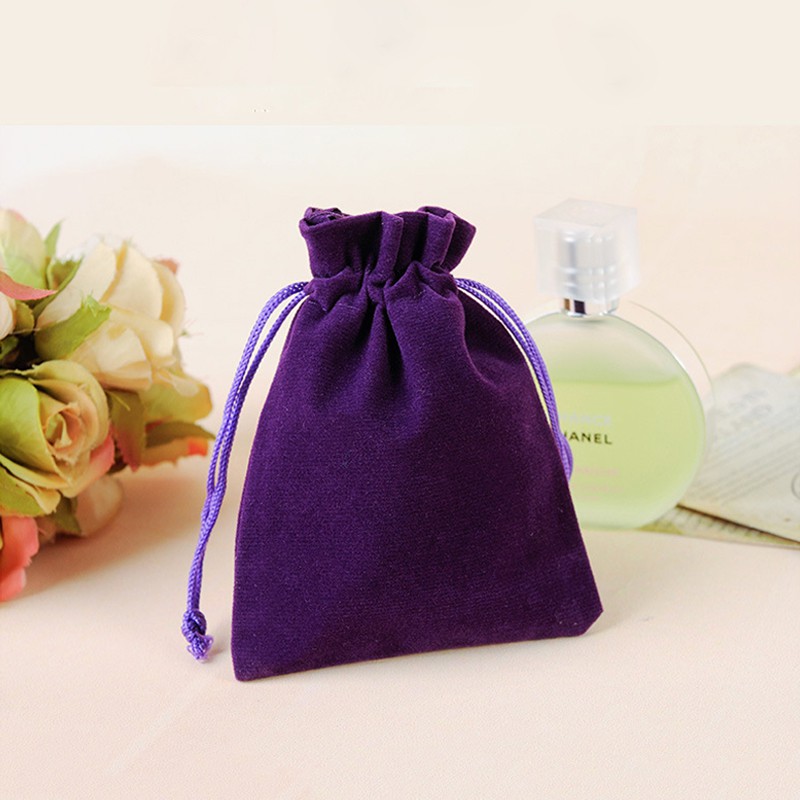 Velvet bag multi-size jewelry  beam pocket headphones mobile power packaging 13 * 18CM 【zeer】