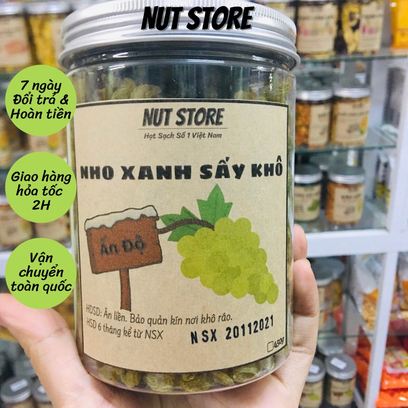 Nho khô xanh Nut Store 450g