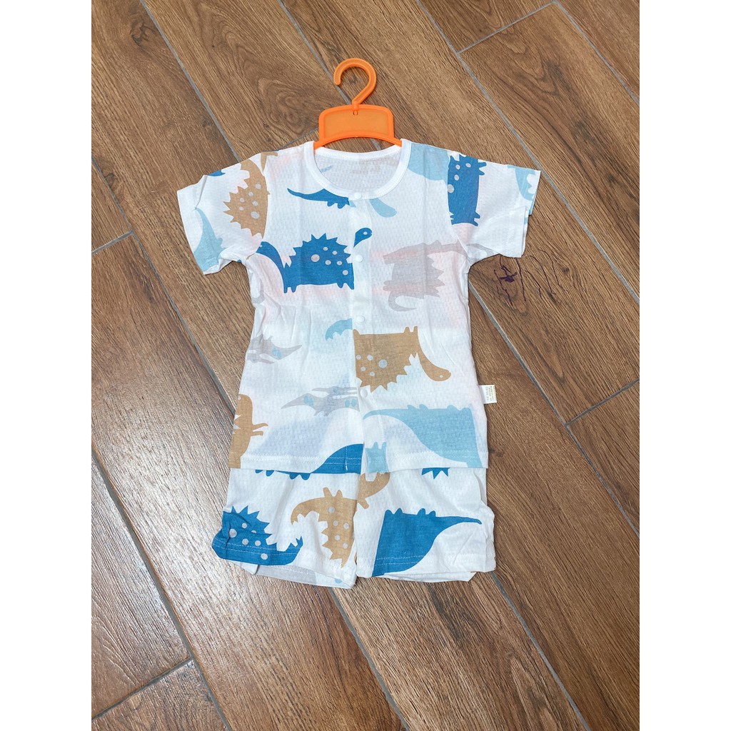 Đồ Bộ Cộc Tay Chất Cotton Thông Hơi Chuẩn Hàng Quảng Châu size 73-110(1-4 TUỔI)