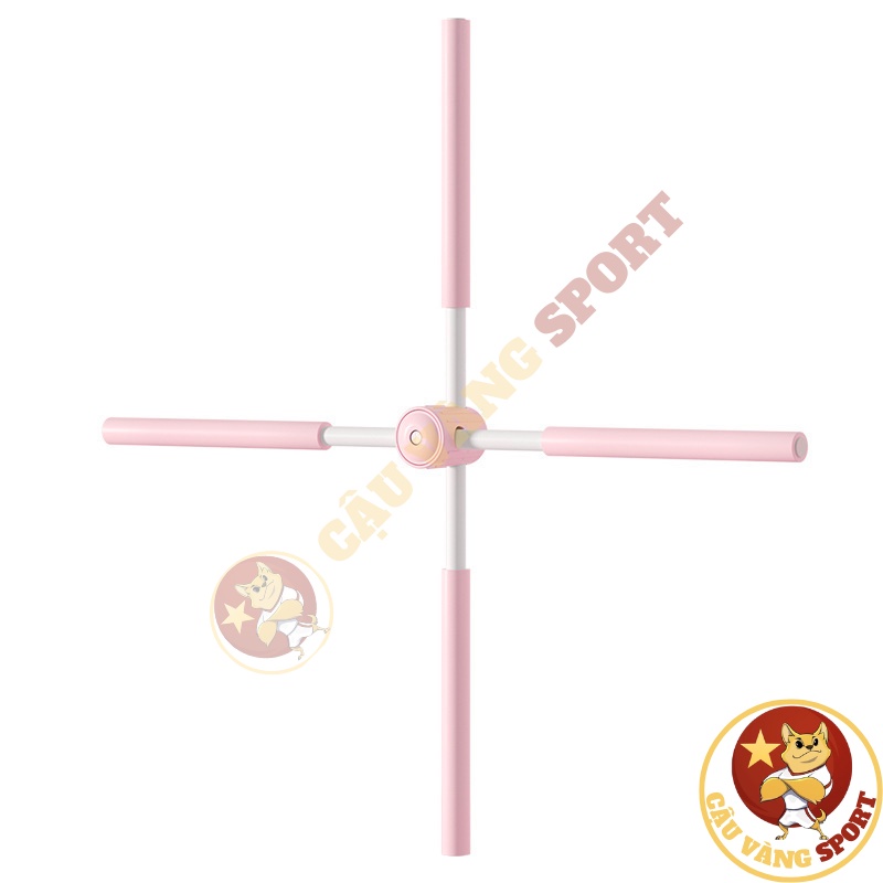 Gậy tập thẳng lưng, thanh gậy tập yoga chống gù lưng, mở vai hình chữ thập Cậu Vàng Sport