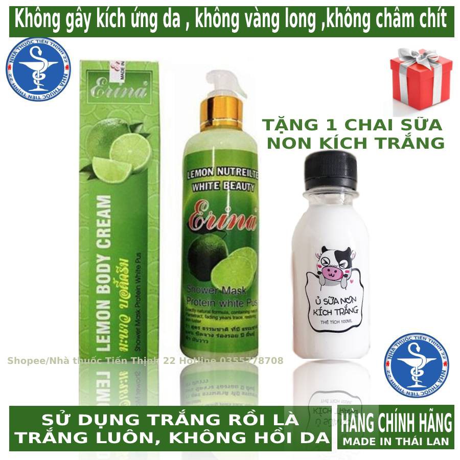 Sữa tắm chanh LEMON BODY CREAM Vip ENINA