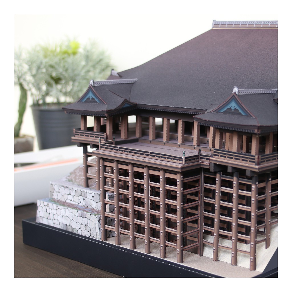 Mô hình giấy kiến trúc chùa Nhật Bản Kiyomizu-dera Temple