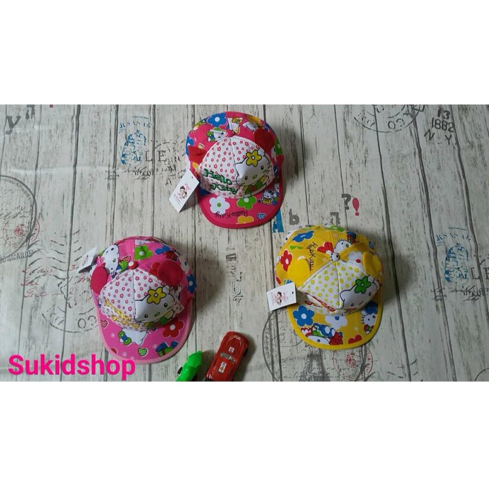 Nón bé gái hình hello kitty