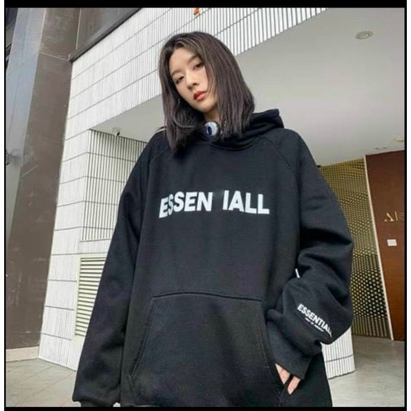 Áo Hoodie Essentials -Kay Boutique, Chất Nỉ Bông Cotton Dày Dặn Có Đủ 2 Màu kèm ảnh thật