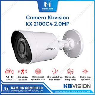 Camera kbvision kx a2100cb4 / kx 2111c4 2.0mp 4 in 1 hdcvi tvi ahd analog