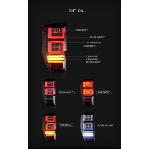 Đèn Hậu Vland mẫu Ranger Rover cho Ford Ranger - Raptor 2021 -2021 | BigBuy360 - bigbuy360.vn