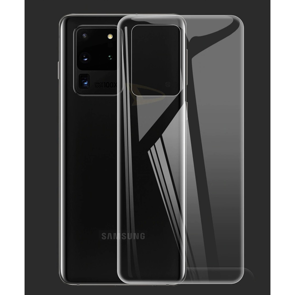 Bộ dán cường lực Samsung S20 Ultra, S20, S20 Plus full mặt trước, mặt sau dẻo mỏng chống va đập, trầy xước