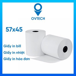 Combo 100 cuộn Giấy in Nhiệt K57-45 Bill Hóa Đơn Nhiệt