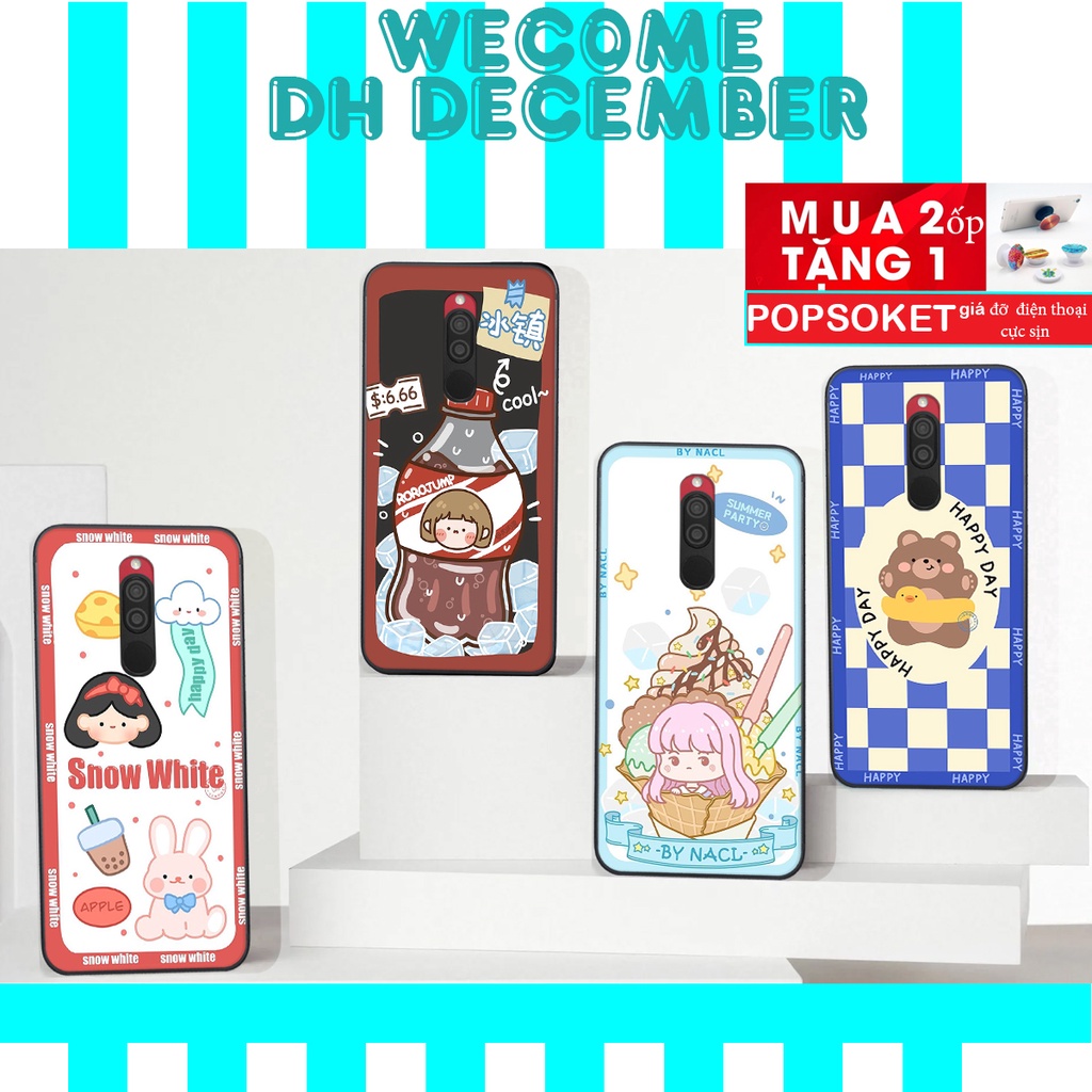 Ốp lưng Xiaomi REDMI 8  in hình 3D gấu mới nhất - sang - chảnh - ĐẸP- BỀN