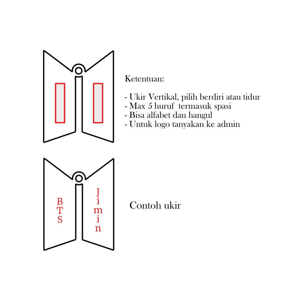 Dây Chuyền Mặt Logo Nhóm Nhạc Bts (Po 7 Ngày)