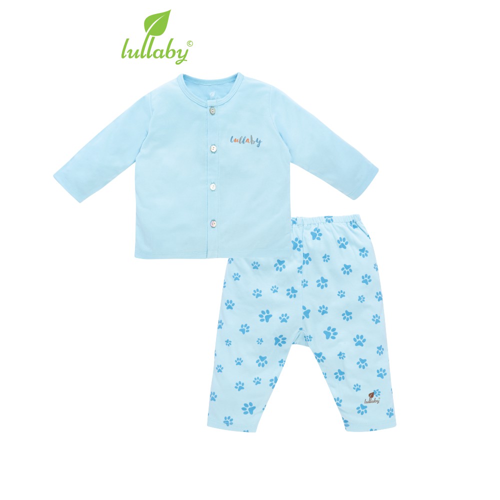 Lullaby Bộ quần áo cài giữa dài tay NH667P BST SLEEP AIR