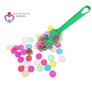 Thanh nam châm và khoanh tròn màu chơi bàn ánh sáng