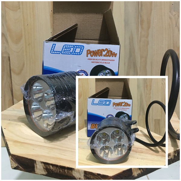 Đèn led trợ sáng L4 3 chế độ, led trợ sáng dành cho xe máy và xe điện