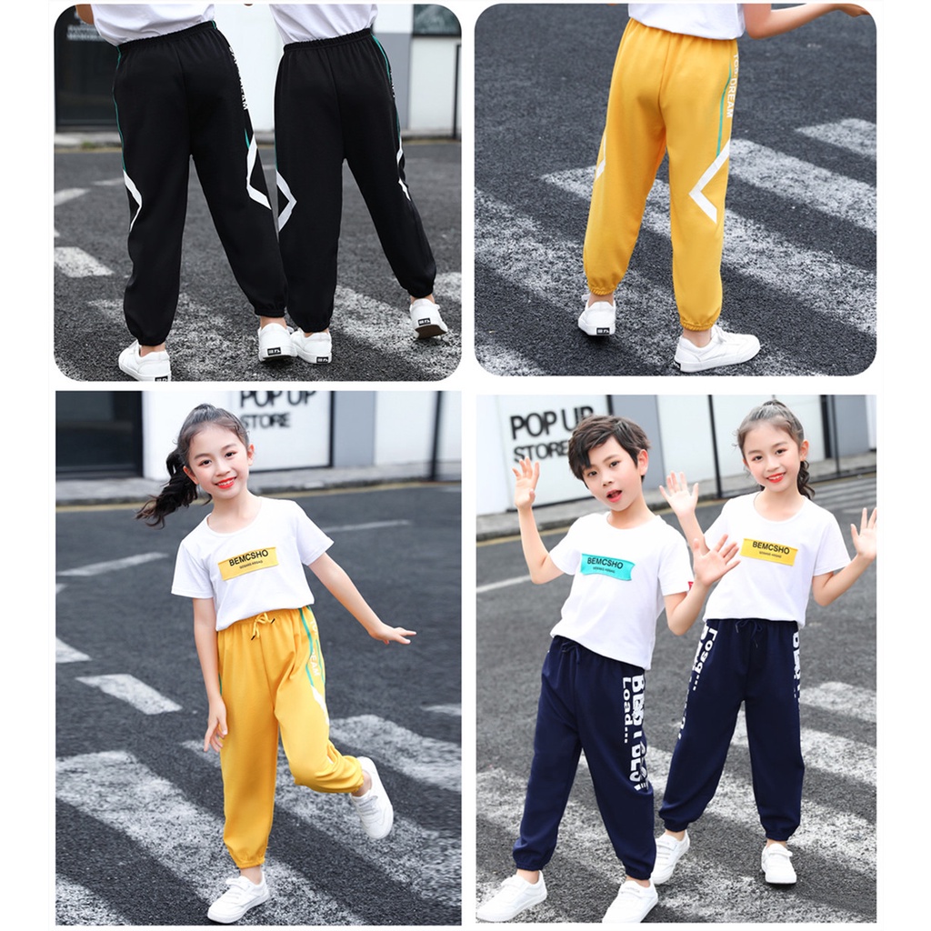 [LF.VN] Quần Dài Mỏng Thời Trang Xuân Hè Cho Bé Trai Và Bé Gái 100-150cm