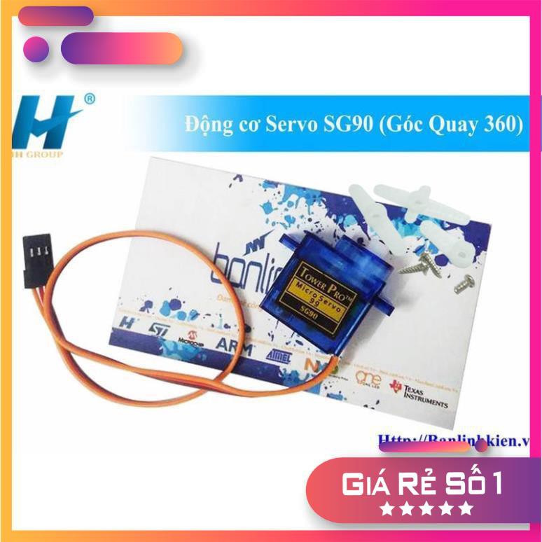 Động cơ Servo SG90 (Góc Quay 360)