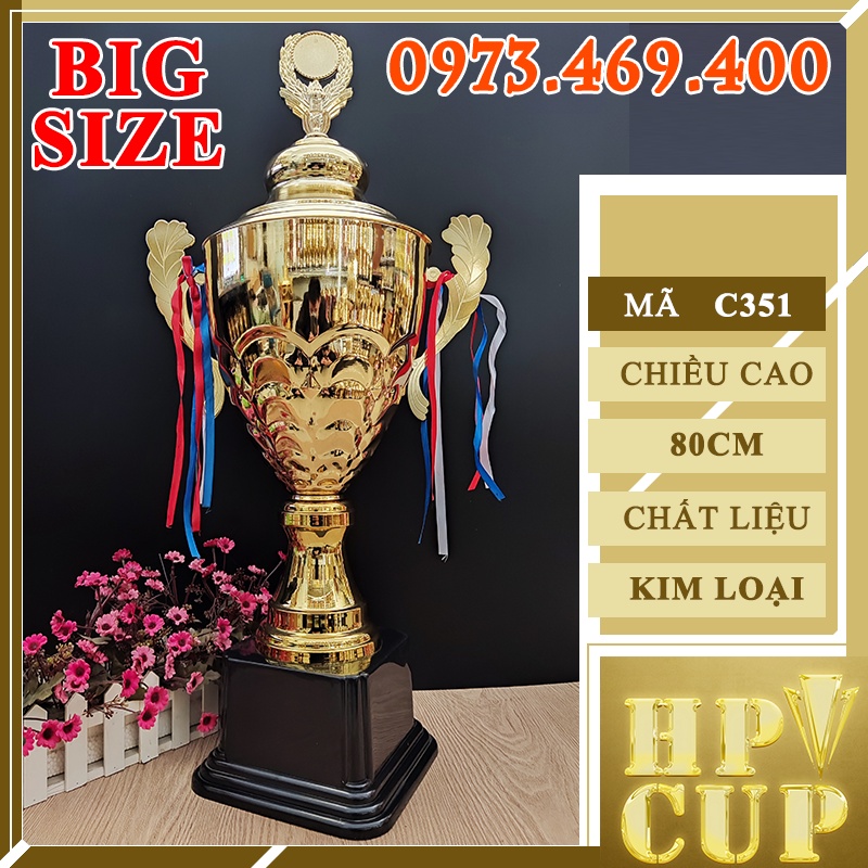 Cúp Thể Thao Bóng Đá Huy Chương Vàng Cờ Lưu Niệm CUP PHA LÊ Quà Tặng Vinh Danh B1A