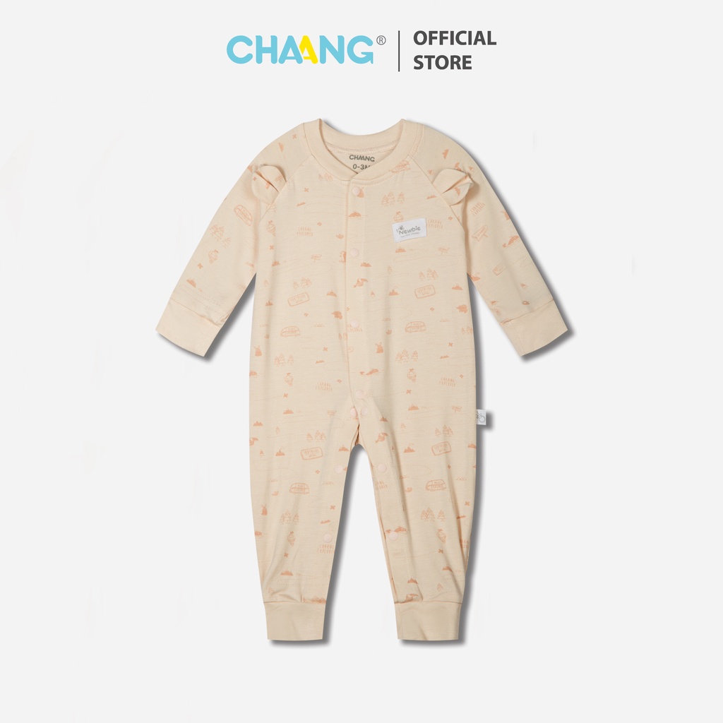 Bộ body dài cúc giữa Jungle cam CHAANG