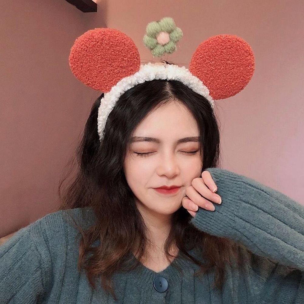 TWINKLE Băng Đô Tai Gấu Bông Hoạt Hình Đáng Yêu Dành Cho Bé Gái