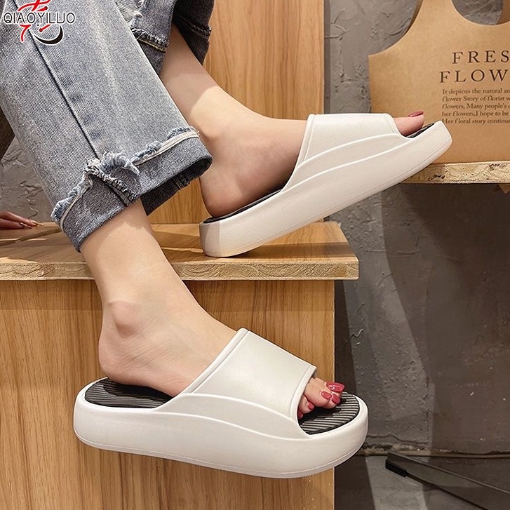 Dép QIAOYILUO đế dày 3 màu tùy chọn cho nam và nữ