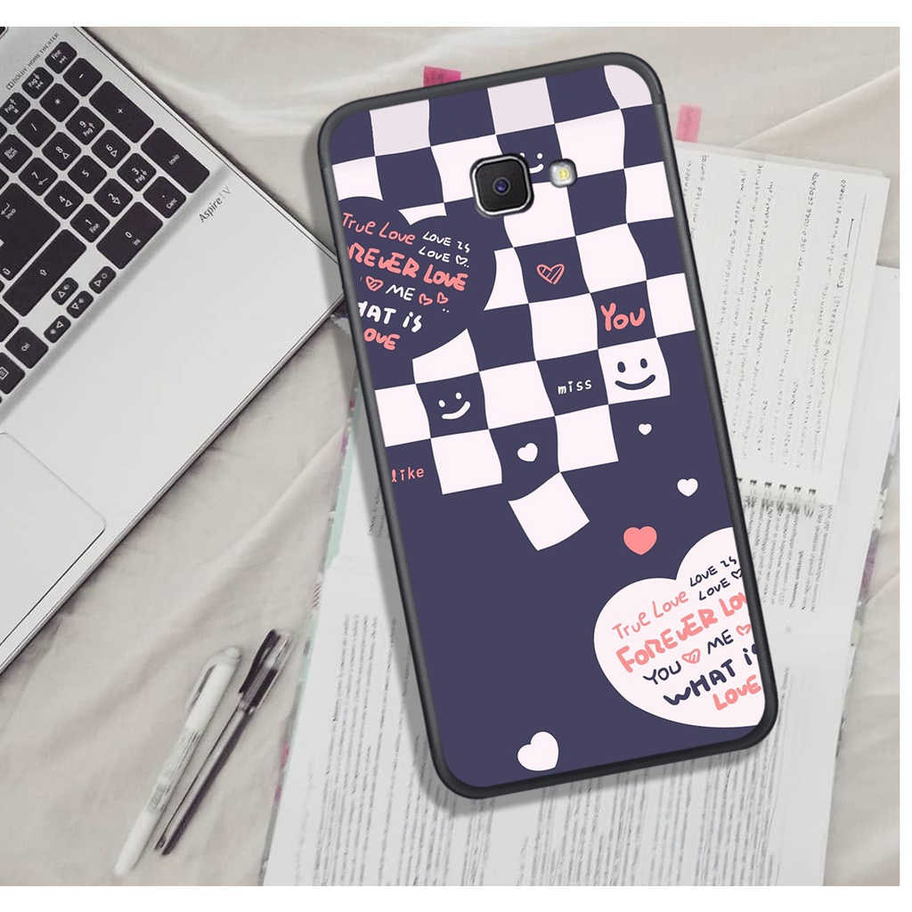 Ốp Lưng Samsung A3 2016 - A5 2016 - A7 2016 - A3 2017 - A5 2017 - A7 2017 , In Hình &quot;Black Heart&quot; Phong Cách Đẹp.