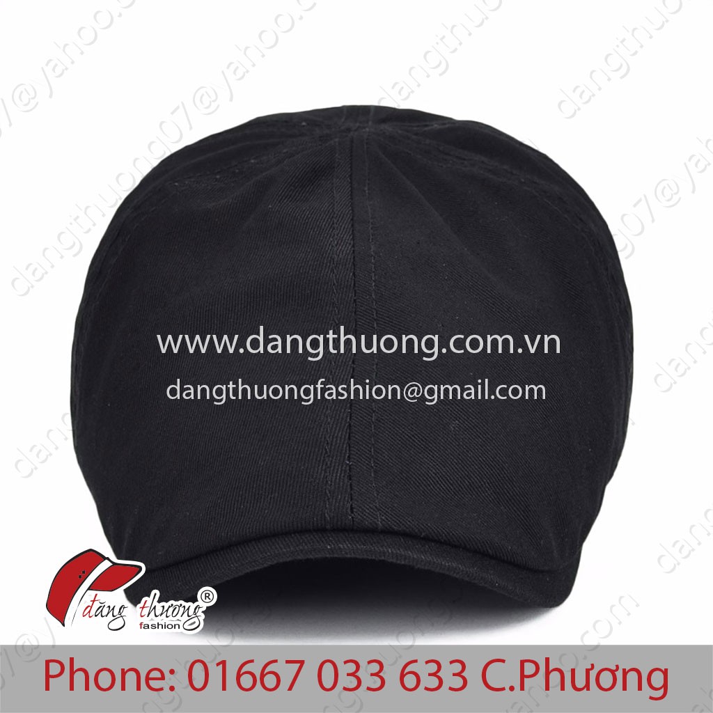 Mũ nón nồi nam kaki bere beret phong cách cổ điển vintage