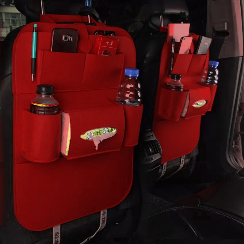 1pc Car Back Seat Storage Bag  Seat Cover Organizer Holder Bottle Tissue Box car interior accessories car tissue holder  car tissue box