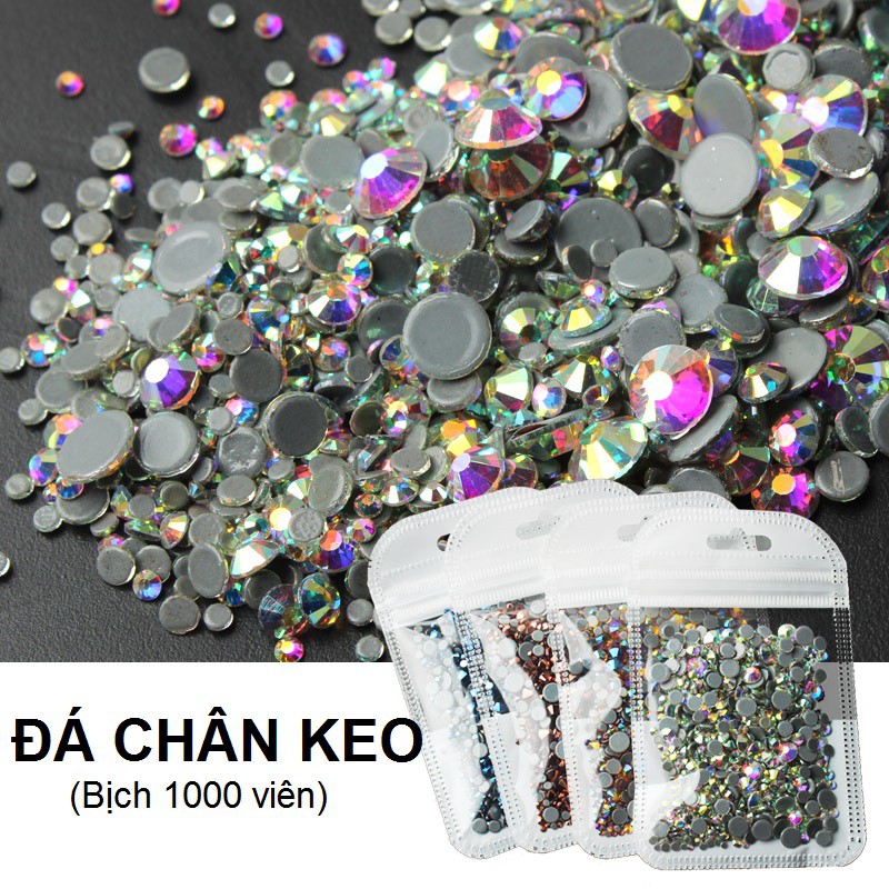 Bịch 1000 viên đá chân keo đính móng