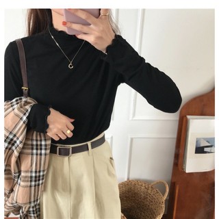 Áo thun cổ cao giữ nhiệt