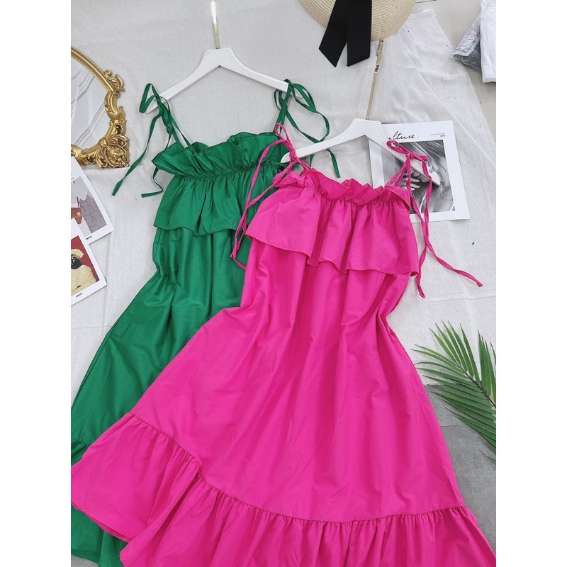 Đầm Xoè Tiểu Thư Dáng Dài Vải Lụa Đũi Phong Cách ( bầu bì bon chen thoải mái) | BigBuy360 - bigbuy360.vn