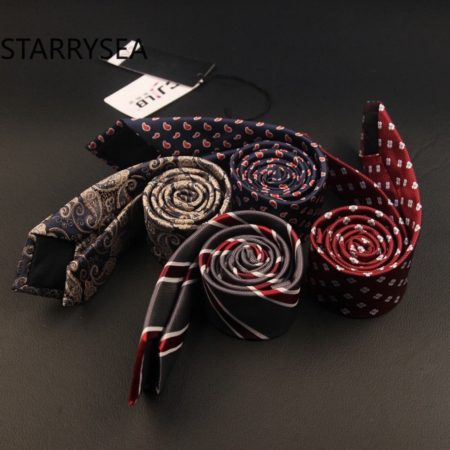 Cà vạt lụa EFAN 5cm in họa tiết thời trang lịch lãm dành cho nam