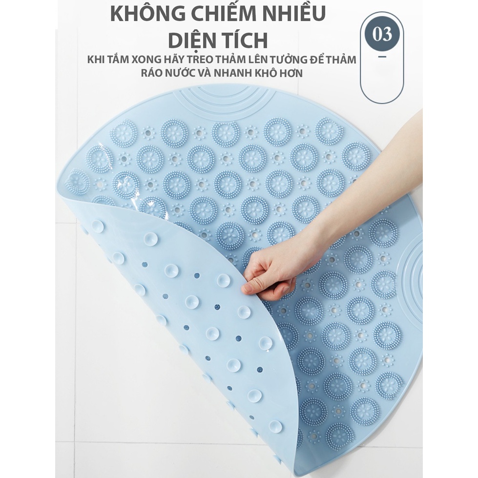Thảm chống trượt nhà tắm an toàn cho người già và trẻ em