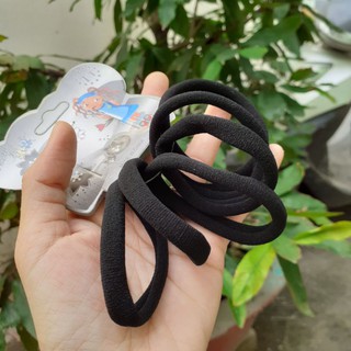 Túi 12-24 dây thun cột tóc đen mịn