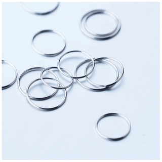 A2 Nhẫn bạc nữ trơn tròn basic Asimi, Nhẫn bạc 925 đơn giản nhiều size tặng khăn lau bạc Basic Ring NA05