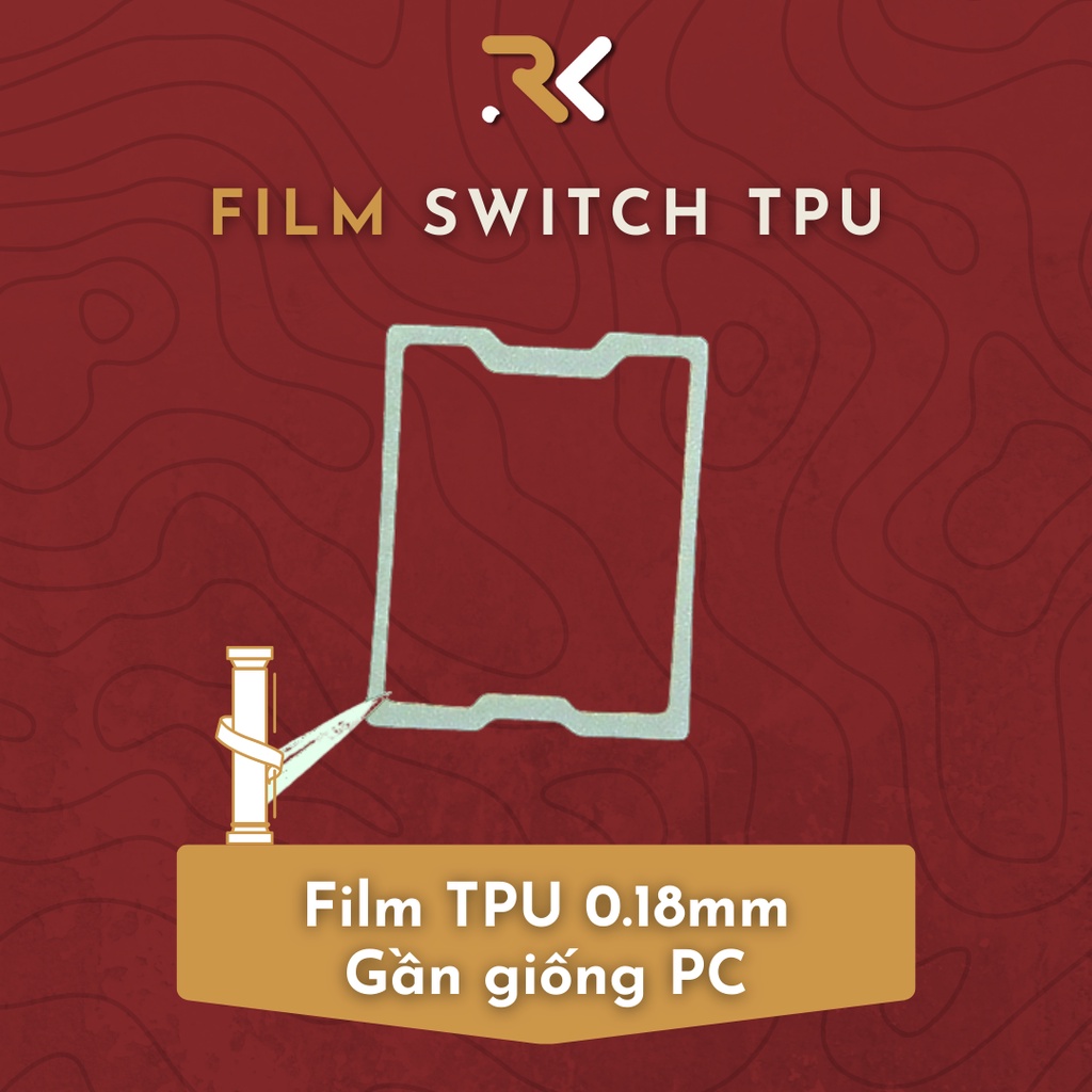 Film switch cho bàn phím custom | Film Poron, TPU, PC | Rekeyboard