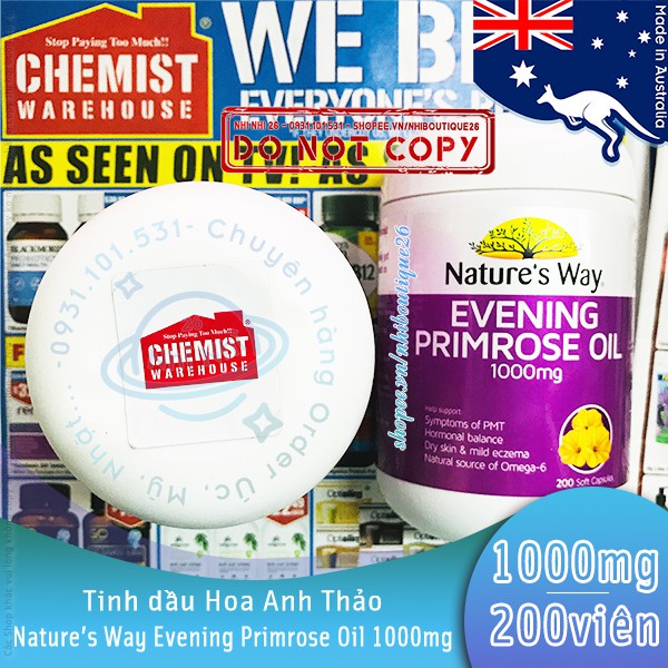 🌼DATE 04/2024🌼 Tinh dầu Hoa Anh Thảo Evening Primrose Oil 1000mg Blackmores 🎯 Chuẩn Chemist - Úc 🌼 | BigBuy360 - bigbuy360.vn