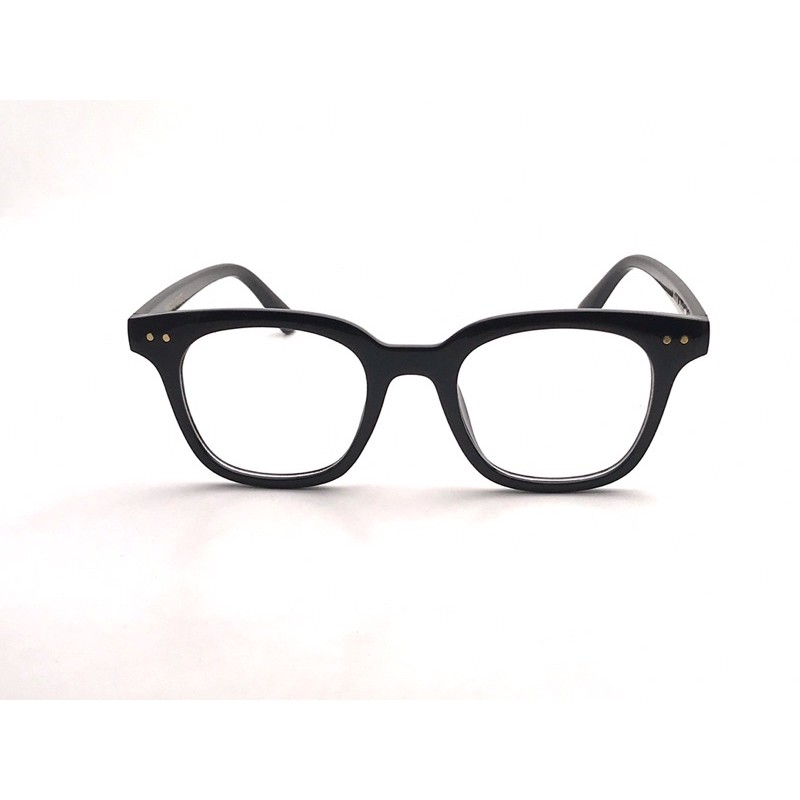 Gọng kính chữ V cho nam nữ, Kính mắt vuông hai chấm thời trang Hàn Quốc nhiều màu sắc FERADO ( tặng kèm hộp đựng kính )