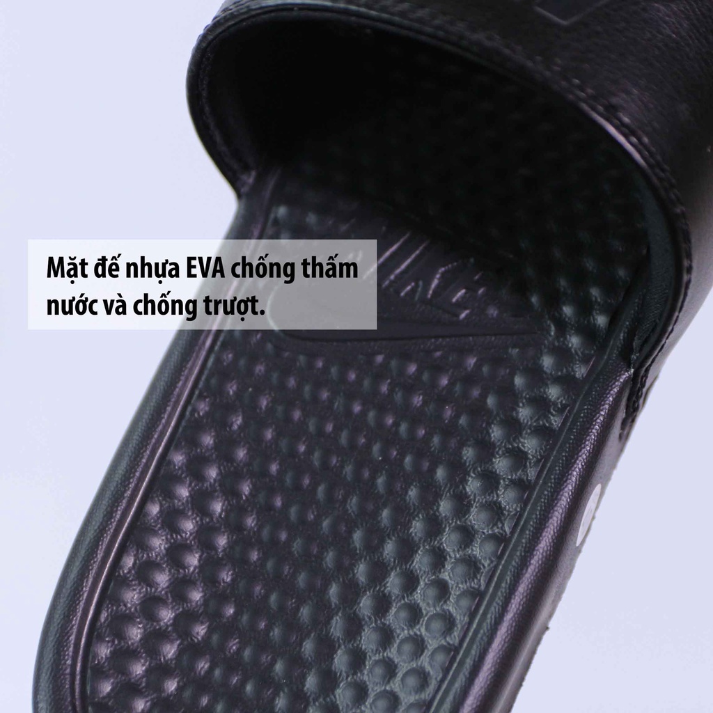 Dép quai ngang đen unisex-nike