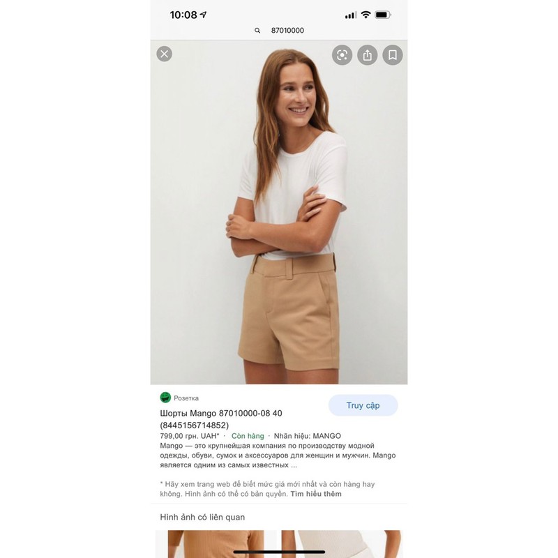 Short M.nG dư xịn vải đẹp dày dặn cực xịn xò