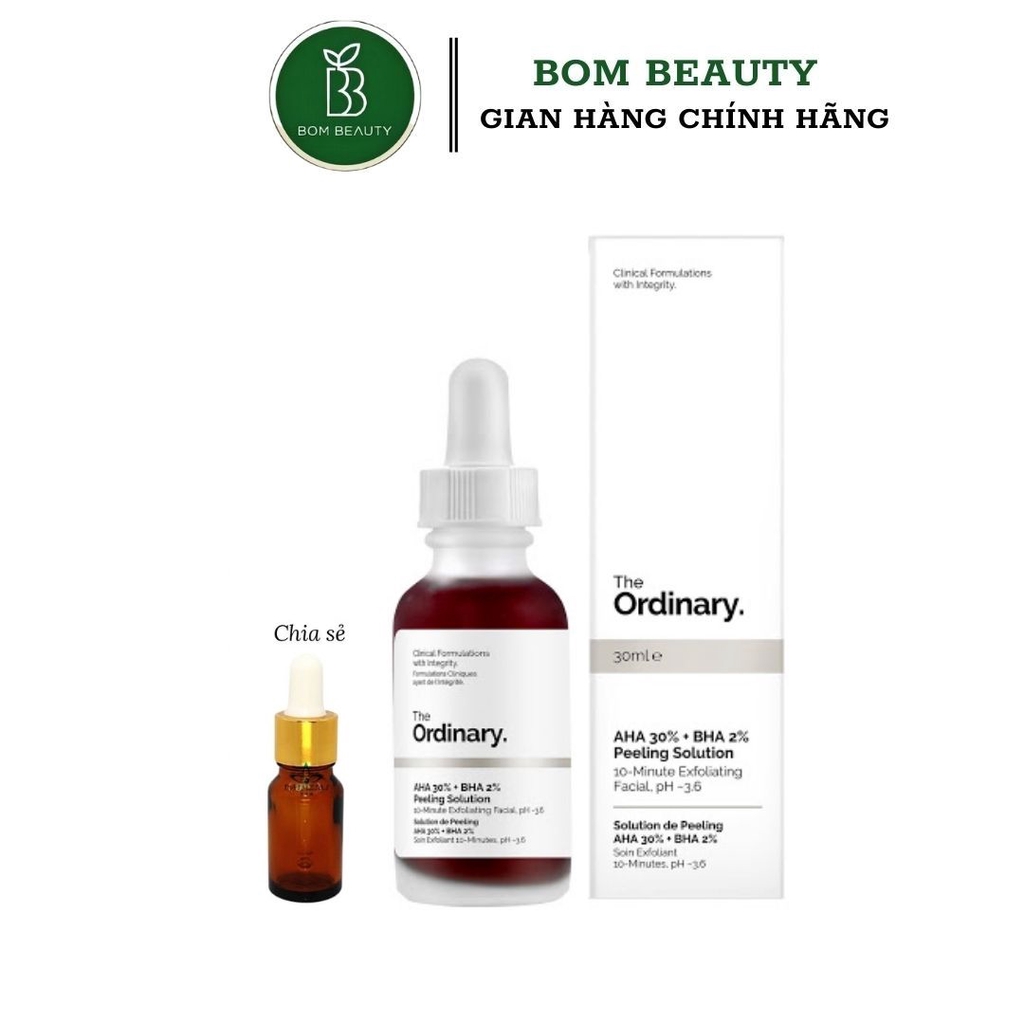 Tinh chất Tẩy da chết hóa học (Peel) The Ordinary AHA 30% + BHA 2% Peeling Solution 30ml | BigBuy360 - bigbuy360.vn