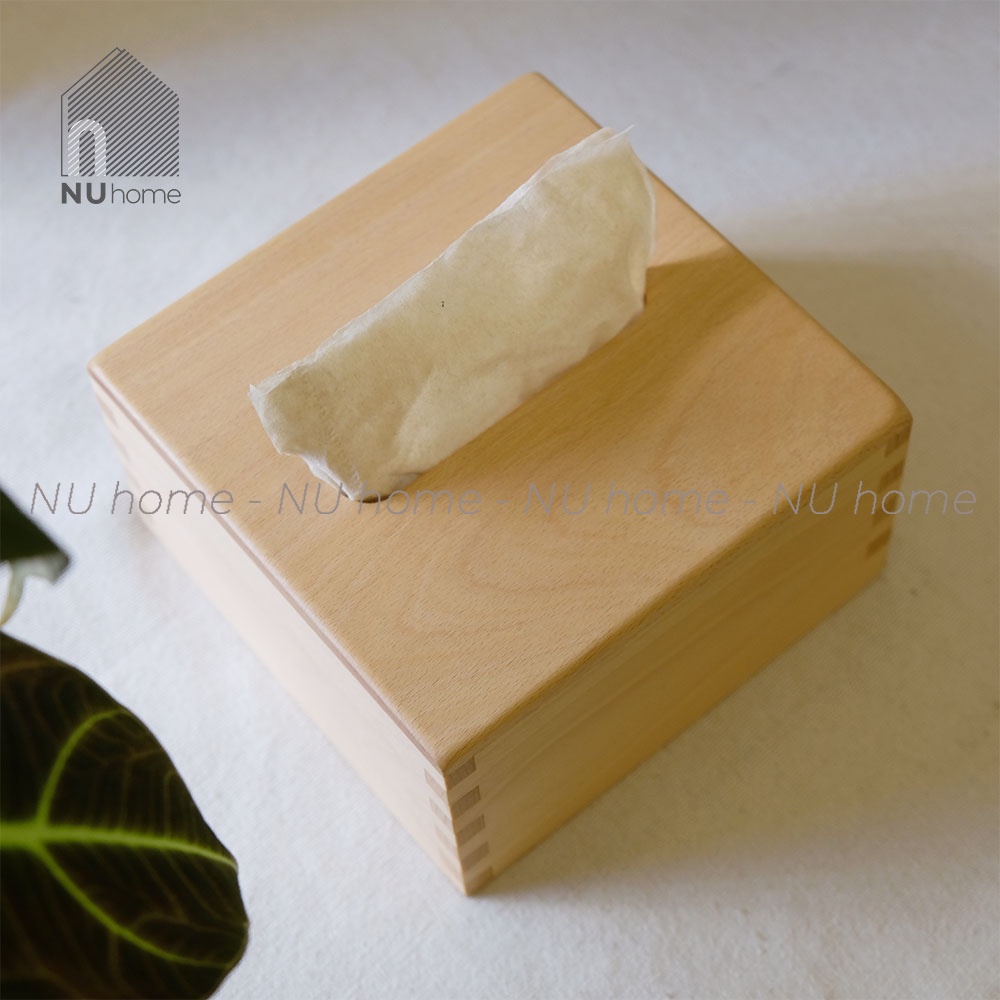 nuhome.vn | Hộp giấy Vuông - Bako, được thiết kế đơn giản bằng chất liệu gỗ cao cấp