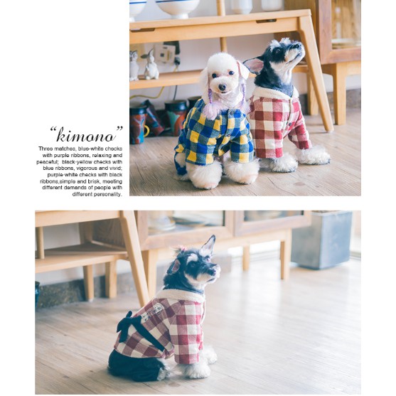 Touchdog Bộ quần áo Kimono cho chó mèo/thú cưng