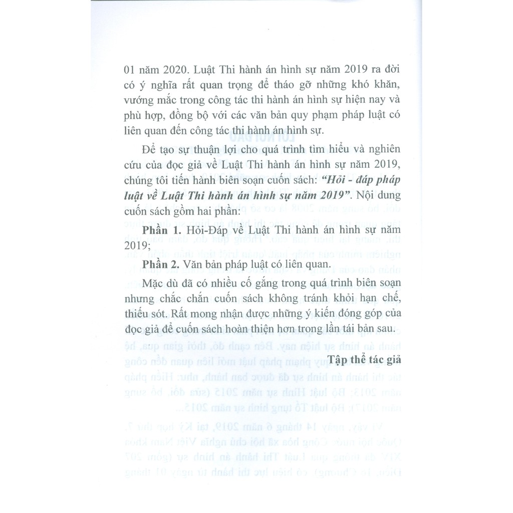 Sách - Hỏi đáp pháp luật về luật thi hành án hình sự năm 2019 | BigBuy360 - bigbuy360.vn