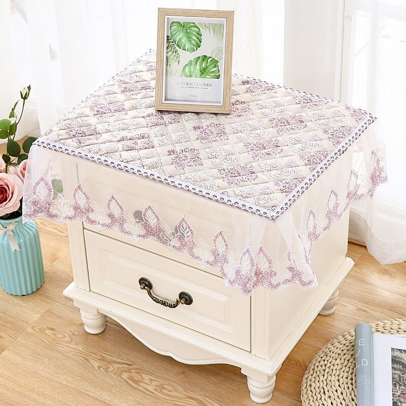 Vỏ Bọc Máy Giặt / Tủ Lạnh Chống Bụi Bẩn Tiện Dụng △☁Khăn Trải Bàn Tròn Cỡ Nhỏ Thiết Kế Dễ Thương Ốp