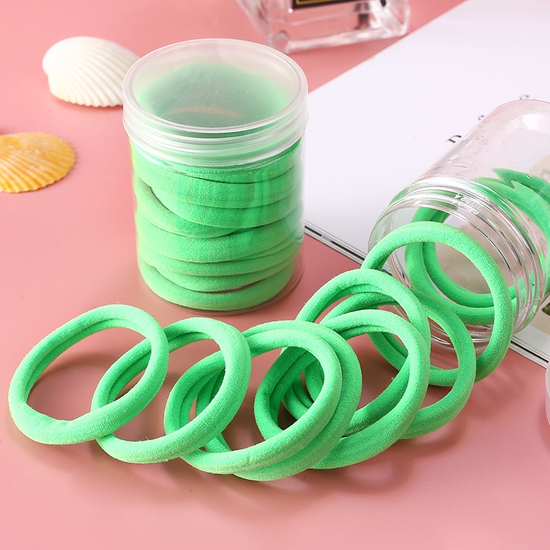 [10 màu] Set hộp 10 dây thun buộc tóc cao su BT10