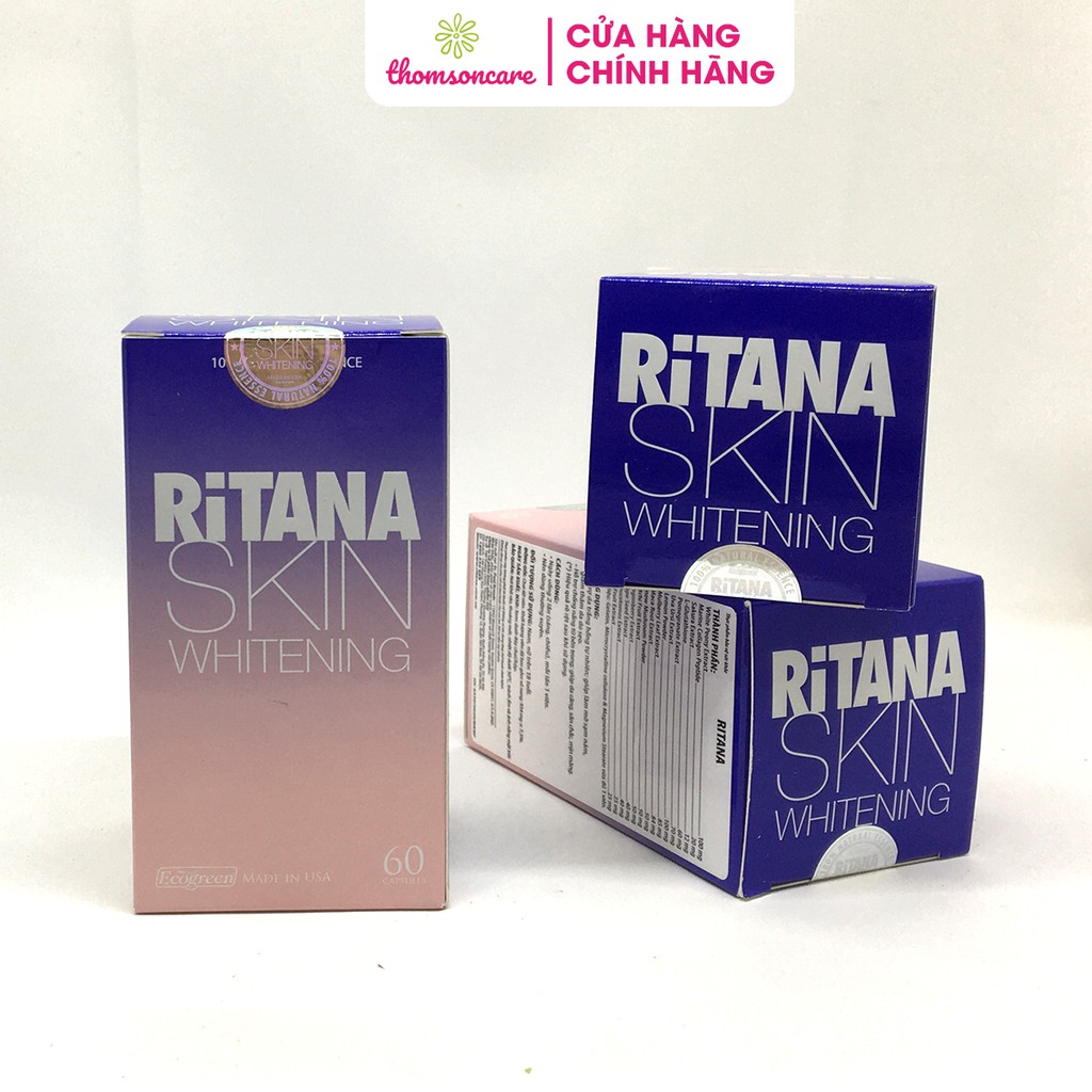 Ritana - Viên uống làm trắng da từ thảo dược- Lọ 60 viên - Có tem tích điểm - Nhập khẩu Mỹ | BigBuy360 - bigbuy360.vn